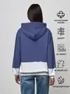 Женское худи / Санта в трубе с Оленем