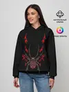 Женское худи / Красно белый паук