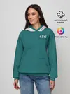 Женское худи / Как в игре в кальмара. Куртка бирюзовая
