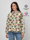 Женское худи / Немецкая Овчарка (красочный дизайн)