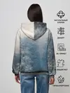 Женское худи / Зимний пейзаж картина маслом