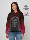 Женское худи / Распорядитель игры на черно розовом фоне