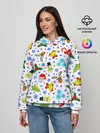 Женское худи / Новогодний - Рождественский узор