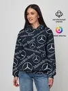 Женское худи / MERCEDES-BENZ / МЕРСЕДЕС-БЕНЗ / УЗОР