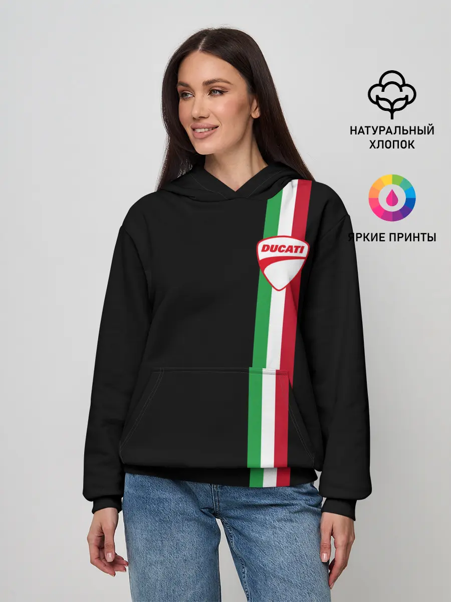 Женское худи / DUCATI MOTOCYCLE ITALY LINE