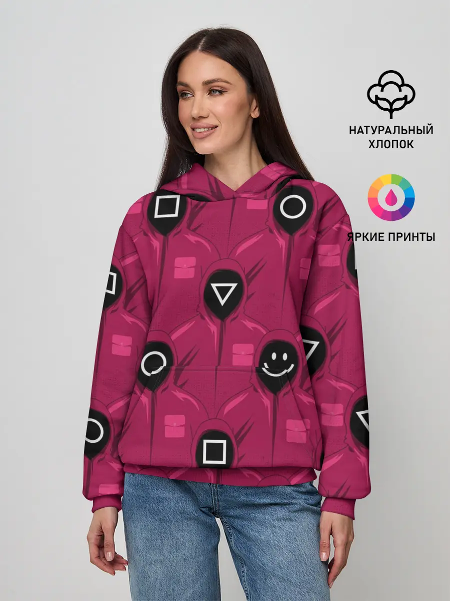 Женское худи / СОТРУДНИКИ ИГРЫ В КАЛЬМАРА